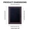 Rich Dark Brown Wood Shadow Box Frame with Acrylic Front - Black Suede Backing, 30 Sizes